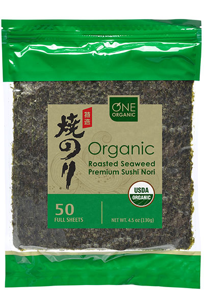 Organic Roasted Seaweed premium sushi nori 50 full sheets